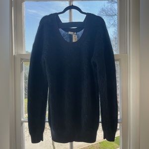 Navy mohair sweater by Mugler, M